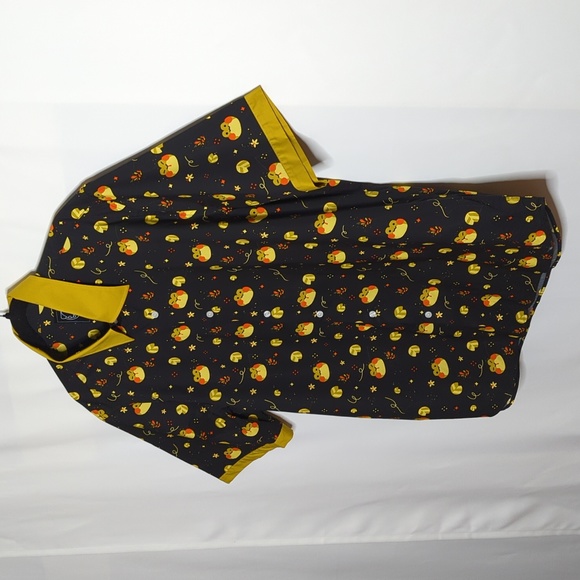 Sulkypup frog print short sleeve button down - Picture 3 of 6